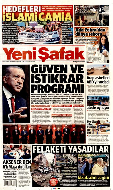 Yeni Afak Gazetesi Yeni Afak Man Et Oku Haberler Eyl L