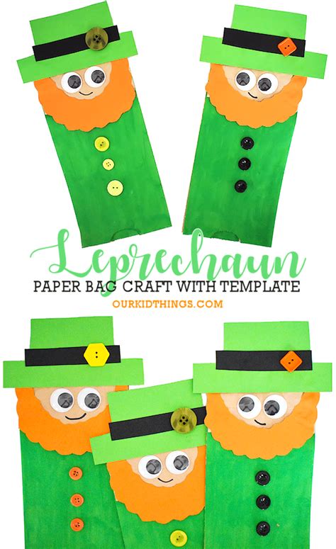Paper Bag Leprechaun Craft Our Kid Things