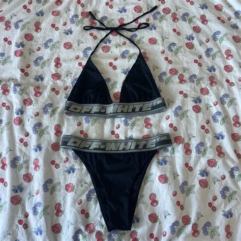 Off White Bikini Bottoms Are Size But I Cut The Depop