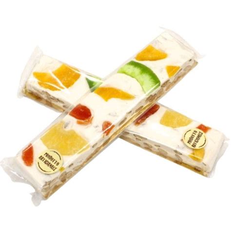 Torrone Tenero Artigianale Alle Mandorle E Frutta Candita G Rigato