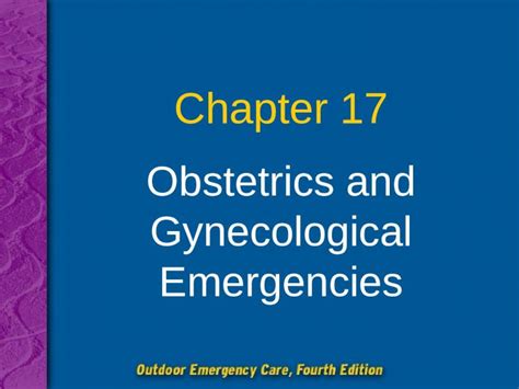 Ppt Chapter 17 Obstetrics And Gynecological Emergencies Dokumentips