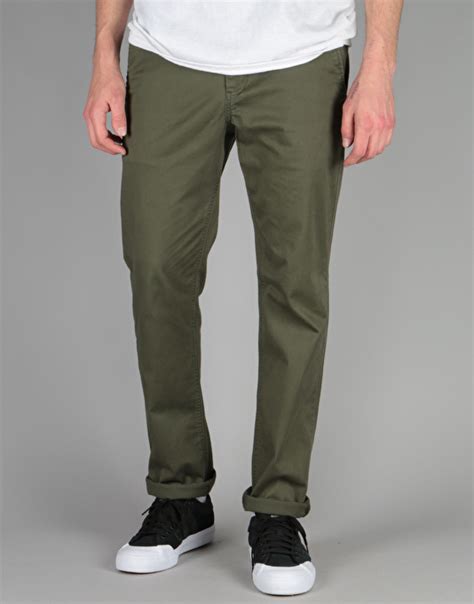 Slim Green Chinos