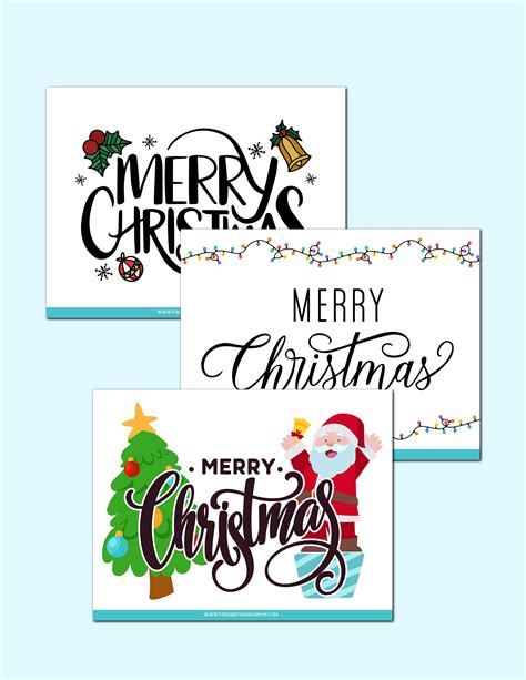 Printable Xmas Signs
