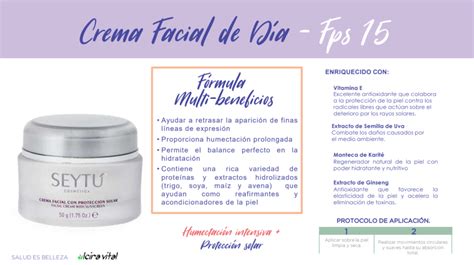 Crema Facial Con Protecci N Solar Seytu Alcira Vital