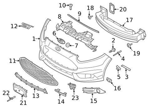 Bumper & Components - Front for 2014 Ford Fiesta | Ford Parts Center