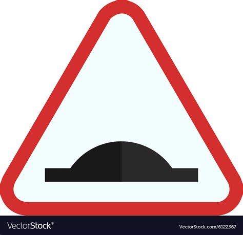 Bump Ahead Royalty Free Vector Image Vectorstock