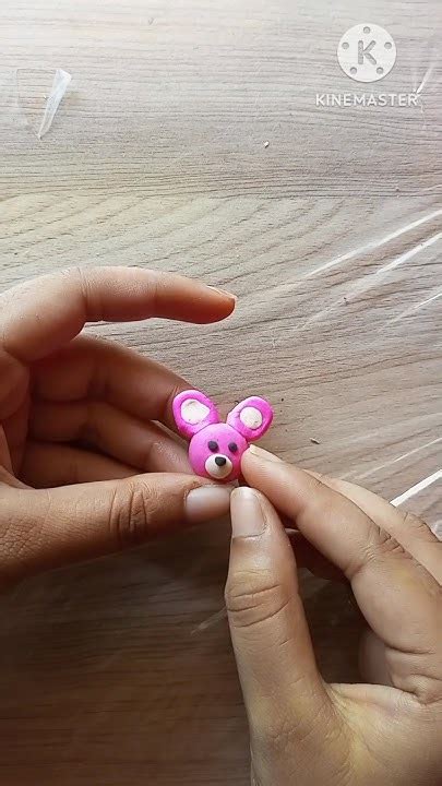 How To Make A Cute Small Taddy Bear 🐻 With Clay Clay Art Shorts Youtube