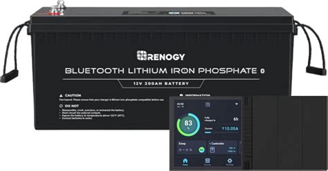 Buy Renogy V Ah Lifepo Deep Cycle Lithium Battery One Bluetooth