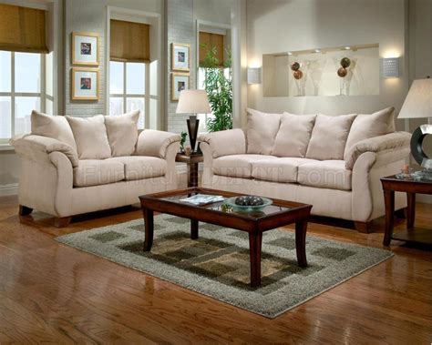 Cream Colored Sofa And Loveseat Baci Living Room