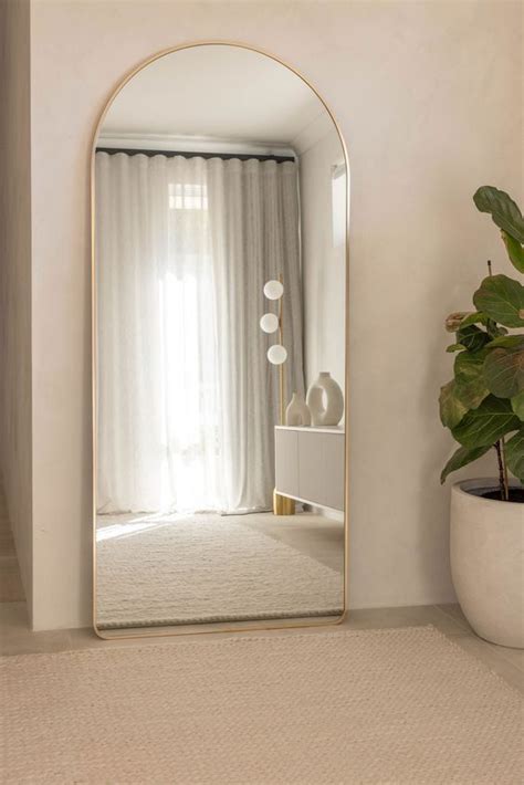 dewfig arched full length mirror home interior design living room