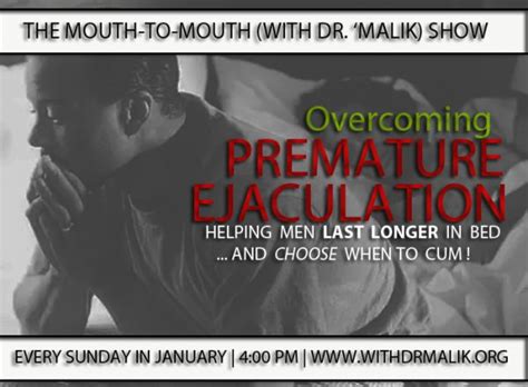 MTM Overcoming Premature Ejaculation Simple Sex Tips And Tricks PODCAST Ask Dr Malik