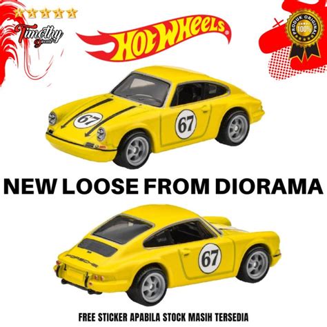 Jual Hot Wheels New Loose Diorama Porsche Porsche R Kuning Rally Kota Surabaya