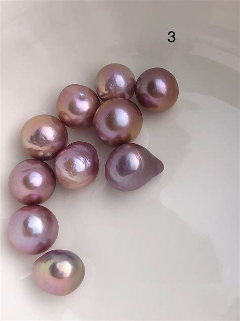 10 Pearls - Edison Pearls - Natural Color - 10 to 13mm (#543 No. 1-6)