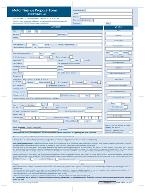 finance proposal form fill  printable fillable blank pdffiller