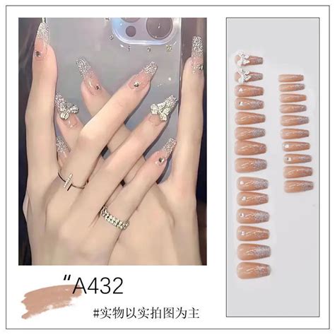 Wholesale Press On Nails Nude Fake Nails Artificial Fingernails French Almond Reusable Acrylic