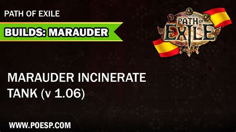 Build Marauder Incinerate Tank Path Of Exile YouTube