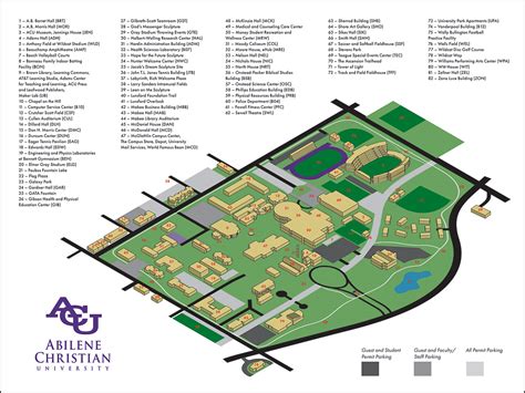 acu campus map  behance