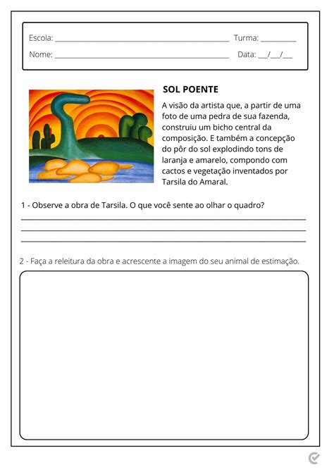Atividades de Artes para 4º ano Ensino Fundamental