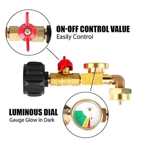 Hpx Propane Tank Elbow Refill Adapter Propane Tank Adapter With Gauge