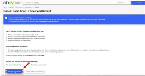 how to cancel ebay account