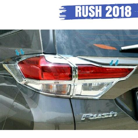 Jual GARNISH LAMPU BELAKANG WARNA CHROME NEW RUSH 2018 TERIOS 2018 Di