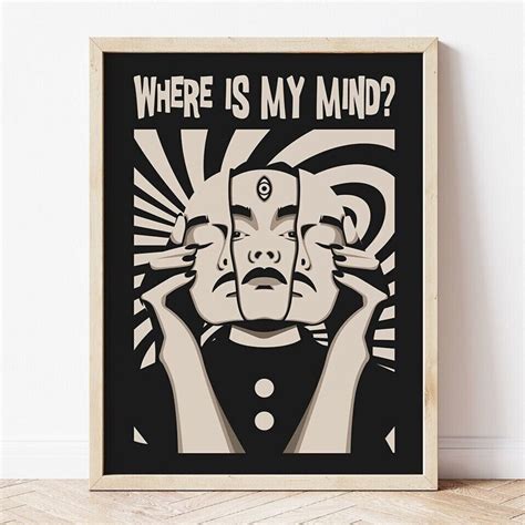 Pixies Where is My Mind Poster, Psychedelic Poster, Psychedelic Wall ...