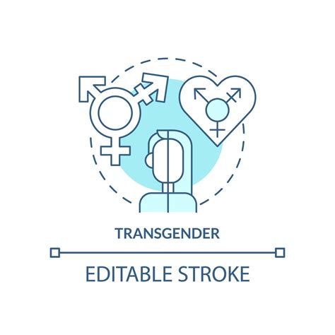 Transgender Turquoise Concept Icon Gender Identity Differs From Sex