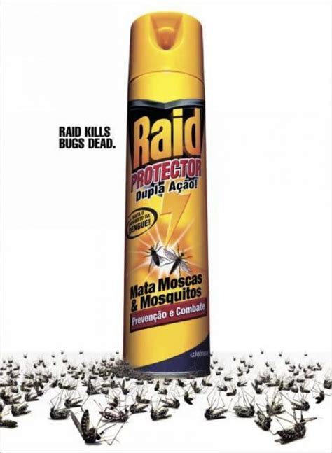 Raid Protector Insecticide Kills Bugs Dead Print Ad By Fcb Sao Paulo