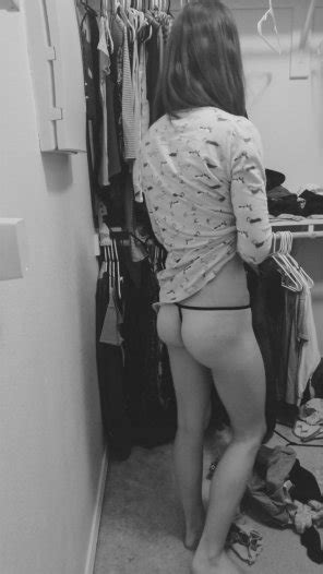 Beautiful Ass In A Black Thong Porn Pic