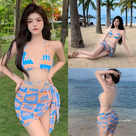 Swift Bra Sexy Bikini 3 Piece Swimwear Low Waist Cute Fashion Style Good Fabric Shopee Malaysia
