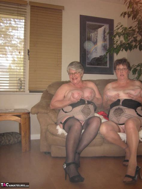 Amateur Granny Girdle Goddess Another Nan Model Matching Lingerie In Nylons CoedCherry