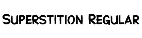 Superstition Regular Font