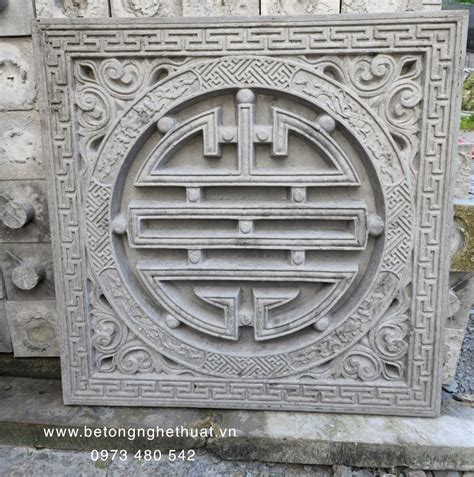 Chữ Thọ vuông bê tông 80x80cm