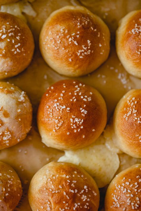 Cheese Stuffed Pretzel Buns Bread Baking Babe