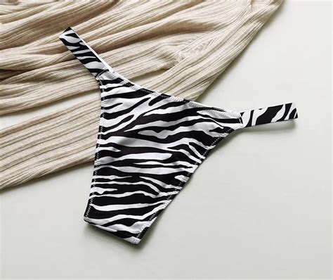 Zebra Leopard Bikini Panties Thong Sexy Cotton Thongs For Women Alibaba