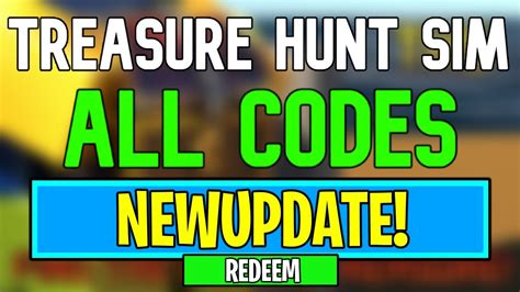 New Treasure Hunt Simulator Codes Roblox Treasure Hunt Simulator