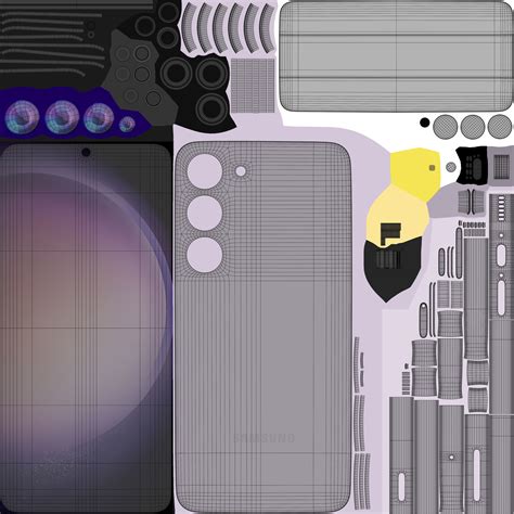 3D model Samsung Galaxy S23 Lavender VR / AR / low-poly | CGTrader