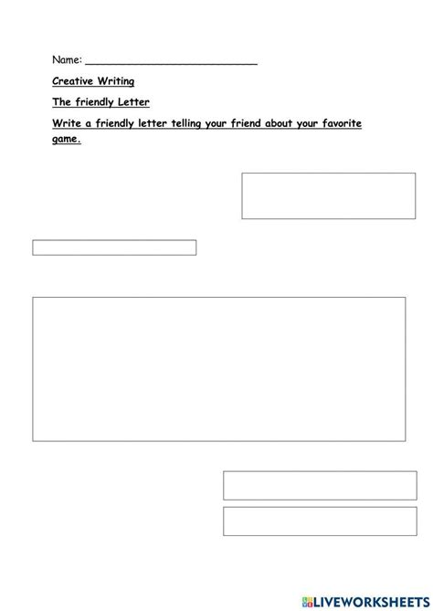 How To Write A Friendly Letter Worksheet Worksheets