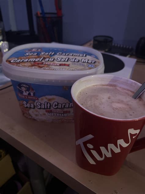 Ice cream tastes great in coffee when you’ve run out of creamer :) : r