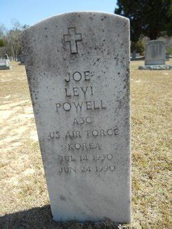 Joe Levi Powell M Morial Find A Grave