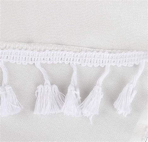 Chalier Damen Strandponcho Sommer Bikini Badeanzug Cover Up Strandkleid Mit Quasten Mehrweg A