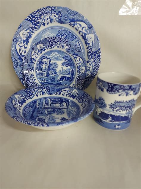 Spode Blue Italian 16 Pc Set Shoppedeals