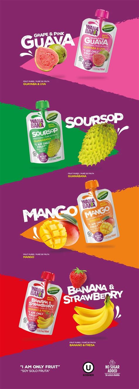 Wanabana Fruit Puree On Packaging Of The World Creative Package