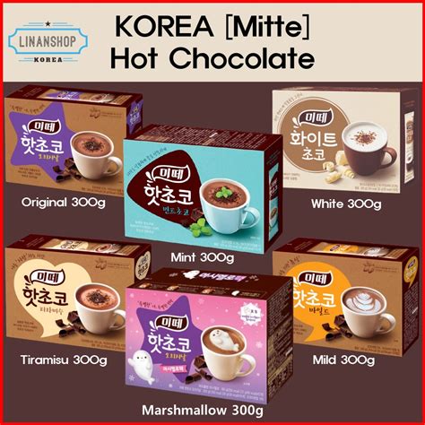 KOREA Mitte Hot Chocolate Marshmallow Limited Original Mint Mild Tiramisu White G