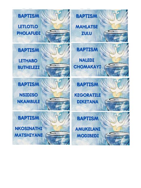 Baptism Names Pdf