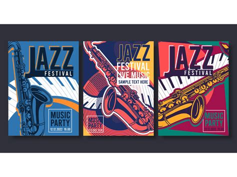 Collection Of Jazz Posters Graphic By Aghiez · Creative Fabrica