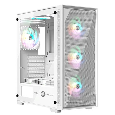 Circle Furious 360 Mesh ARGB (White) - Techpc7