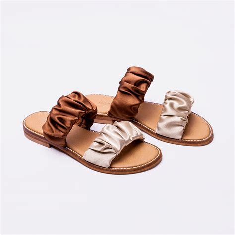 Tiras Castanho E Nude DangoShoes