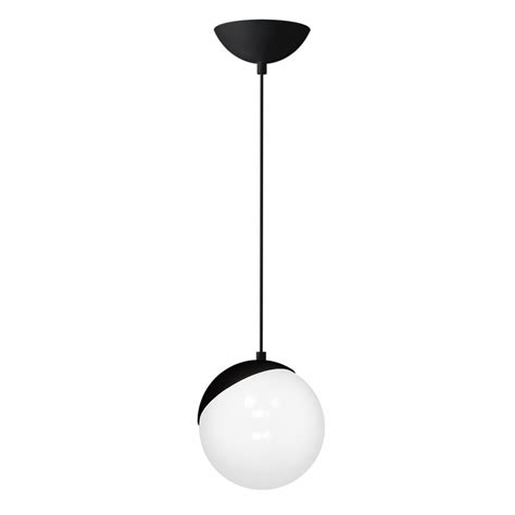 Lampa Wisz Ca Sfera Czarny Szklany Klosz