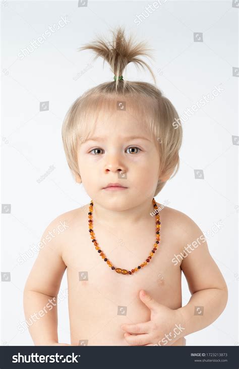 Blonde Naked Baby Studio Shot Looking Stock Photo 1723213873 Shutterstock